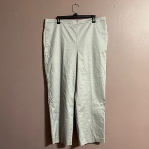 Alfred Dunner Proportioned Short 18 Silver Pants